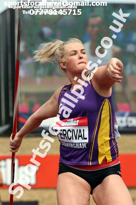 Womens javelin, Muller British Championships, Alexander Stadium, Birmingham. Photo: David T. Hewitson/Sports for All Pics